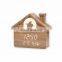 Hot Sale Modern Eco-friendly Creative Mute Home Decoration House Shape Wooden Led Alarm Clock With Light