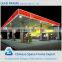 Spacious and less cost of steel structure gas station canopy