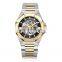 OEM custom Your Own brand logo men's watch Mechanical Rosegold Solid Steel Bracelet Luxury Watches automatic