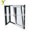 Hurricane impact water proof aluminium tilt and turn window for USA Canada market villa