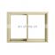 Gold color aluminum sliding window with screen philippines price anti noise window grilltube design