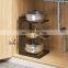 New Kitchen Pot Rack Multi-Layer Storage Rack Narrow Slit Frame Countertop Corner Pot Set Sink Layered Storage In Cabinet