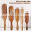 Wooden Spoons Kitchen Tool Cooking Spoons Wood Spurtle Set of 5 for Cooking