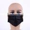 Xiantao factory disposable face mask non medical 3 layer facemask black cubrebocas negro mascarilla facial desechable 3 capas