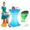 hookah bar furniture nightclub /waterproof bar sofa set furniture color changing plastic led glowing illuminated counter stools