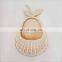 Pear shaped Rattan Wall Basket Handwoven Fruit storage
