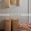 Hot Classic design Woven bamboo laundry basket with lid and leather handle wicker storage basket Best Price Wholesale