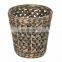 Decoration Small Rustic Hyacinth Woven Waste Basket 100% Eco-friendly Woven Storage Basket vietnam cheap wholesale