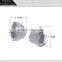 Latest Cute Girl Heart Shape Small Fashion Style Cubic Zirconia Lover Gift Stud Earrings