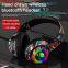 Hot Sales High-Capacity And Long-Time Standby Gaming Headset Cheap Colorful Rgb Bluetooths Headset Earphones