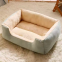 Manufacturer Wholesale New Design Warm Comfortable Pet Bed for Cats Non-slip Bottom Rectangular Cushion