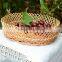 excellent handmade wooden tray for household,willow basket