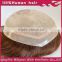 2015 new products unprocessed real human hair toupee for women silk top in qingdao