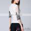 2016 Summer Fashion Lady Lace embroidered Short sleeve t-shirt 153