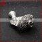 Egyptian head, antique silver color stainless steel pendant, metal charms in silver color with pave diamond