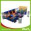 Small Indoor Kids Trampoline With Foam Pit And Climbing Wall