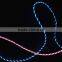 EL Visible Flowing LED USB Data Sync Charging Cable