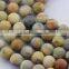 2.0mm Large Hole Hot Selling Round Matte Crazy Agate Gemstone Loose Beads Approximate 15.5 Inch