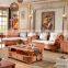2015 High Quality Indoor 1+L sofa sets with cushion high end Vintage Cane Furniture for salon