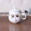 New Bone China Round Decal Coffee Mug custom cute phiz milk mug