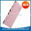 Pink Built-in Charging Cable Power Bank with Dual USB port 10000mAh