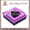 Jinhua Supplier Square Paper Handmade Chocolate Box with Window Ribbon