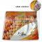 food grade printing 3 side seal aluminum lamination header bag with tear notch