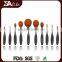 Popular private 10pcs toothbrush makeup brush set use