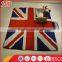 UK Flag Pattern Polar Fleece Picnic Mat,Waterproof Portable Outdoor Picnic Blanket, New Design Briefcase Picnic Blanket