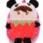 cute cartoom girl plush baby bag/stuffed rag doll plush kids bag/custom baby plush bag