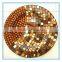 Royal Golden Handmade Craft Colorful Mosaic Glass Decorative Plate