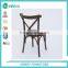 French stackable comfortable cross back chair