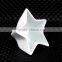 Pentagram personality white ceramic dish