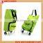 Colorful easy foldable shopping oxford trolley bag