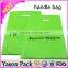 Yason LDPE plastic handle bag die cut pouches