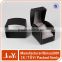 elegant black embossing clamshell watch box with pillow