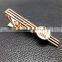 Fashion Men's Gold Plating Metal Tie Pin With Custom Logo