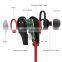 Hot selling Bluetooth 4.0 Wireless Sports Headphones In-ear Running Stereo Earbuds for iPhone and Android Smartphones - Red
