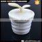 flower shape white cosmetic jar packing 120ml