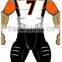 Make your own american football jersey/white and orange american football training jersey