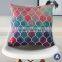 Mediterranean Style Square Linen Replaceable Pillowcase Throw Pillow Cushion Cover