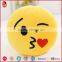 2015 high quality emoji custom plush pillow China supplier