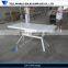 Artificial stone white l shape desk, office counter table