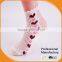 Hot Sales lady jaquard Rumi Socks with pointelle pattern lady tube socks