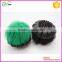 mesh body cleaning brush make up wash ball with plastic salver saucer