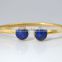 925 silver Lapis Lazuli round Gemstone Bracelet