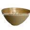 Handcrafted colorful coiled bamboo serving bowls (Vietnam)
