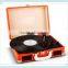 2016 new Cheap Portable Suitcase style Retro Bluetooth Connection Turntable gramophone