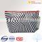 zebra stripe contents cosmetic bag for poimotion