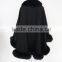 Fashion Style Women Black Color Cashmere Poncho with Fox Fur Trim Cape/Shawl